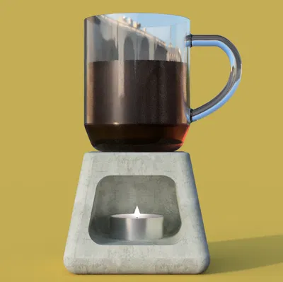 Bộ hâm nóng ly bê tông (The concrete cup warmer)