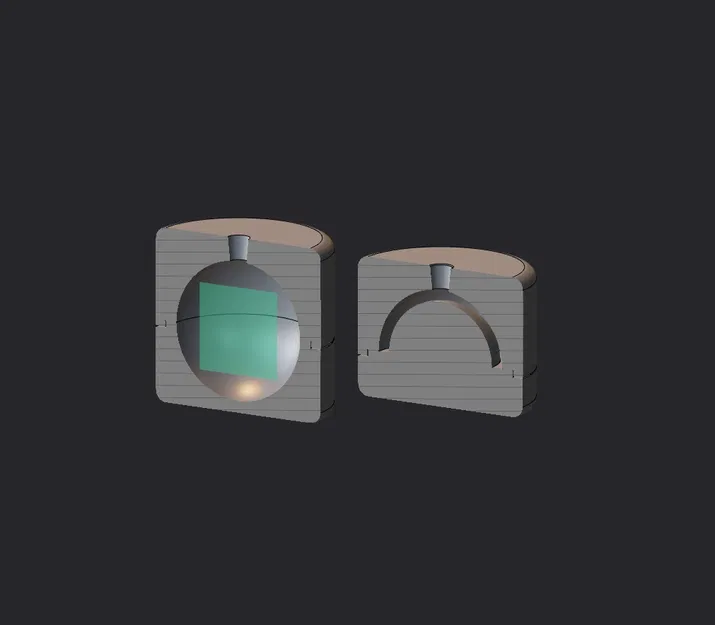 Khuôn bán cầu rỗng mini 12mm / khuôn tạo bóng rỗng - Image 2