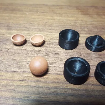 Khuôn bán cầu rỗng mini 12mm / khuôn tạo bóng rỗng