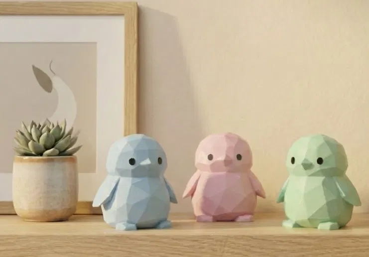 Chim Cánh Cụt Dễ Thương ♡ - Decor Origami Hình Học - Image 5