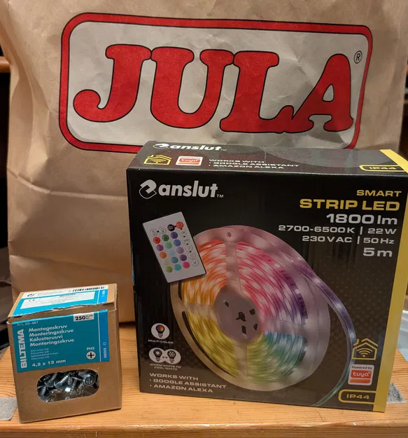 Giá đỡ LED-strip JULA "Anslut" (không dùng băng keo hai mặt) - Image 3