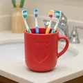 Ly (mug) lãng mạn để cắm/đựng bàn chải đánh răng - Thumbnail 1