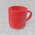 Ly (mug) lãng mạn để cắm/đựng bàn chải đánh răng - Thumbnail 2
