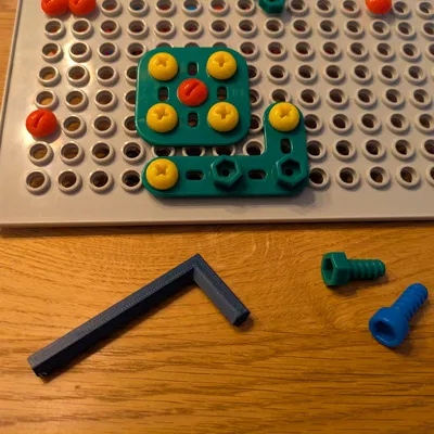 Khóa lục giác cho bộ lắp ráp trẻ em (Quercetti Tecno)