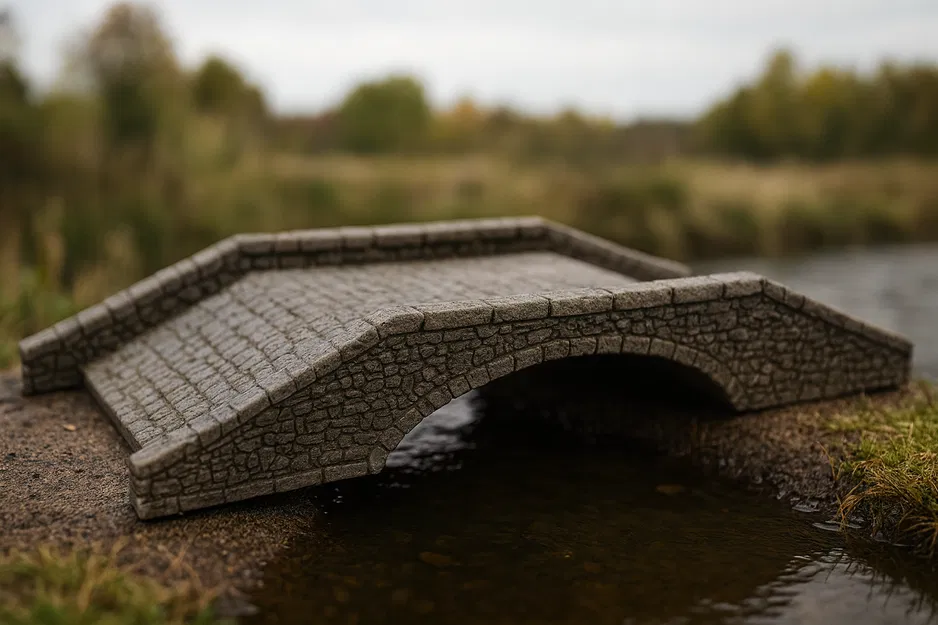 Cầu bắc qua mặt nước cho Wargame & Model Railway (Scenic Over Water Bridge) - Image 1