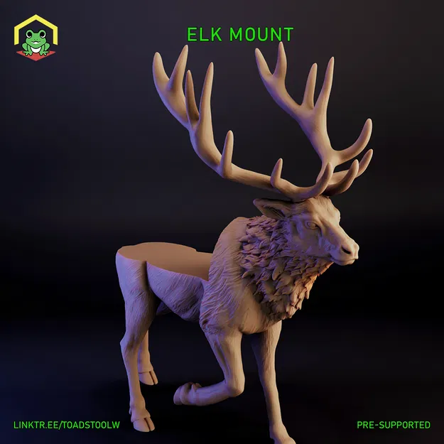 Giá treo đầu nai (Elk mount) - Image 1