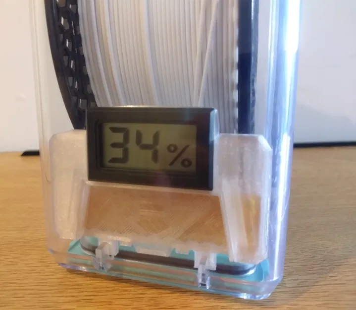 PolyDryer hộp desiccant thêm kèm đo ẩm, in không cần support (rmx) - Image 1