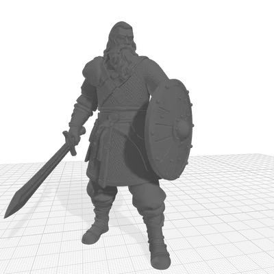 Chiến binh Vityaz của Rus cổ (1_kiếm và khiên)