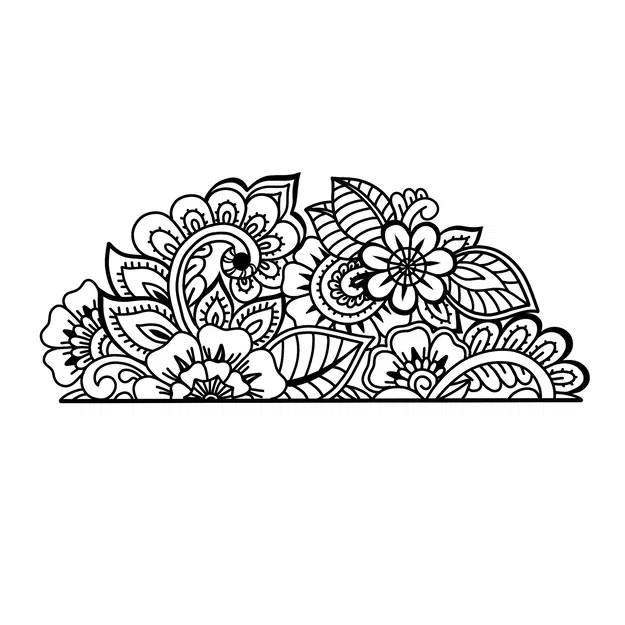 Hoa văn trang trí (Floral ornament) - Image 1