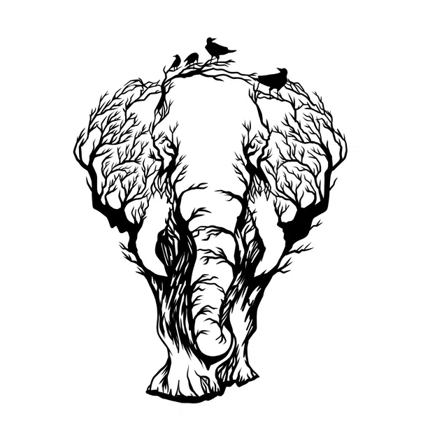 Voi (Elephant) – Tấm ốp tường trang trí - Image 1