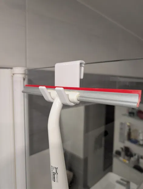 Držák stěrky / Squeegee holder – Giá treo gạt nước phòng tắm - Image 1