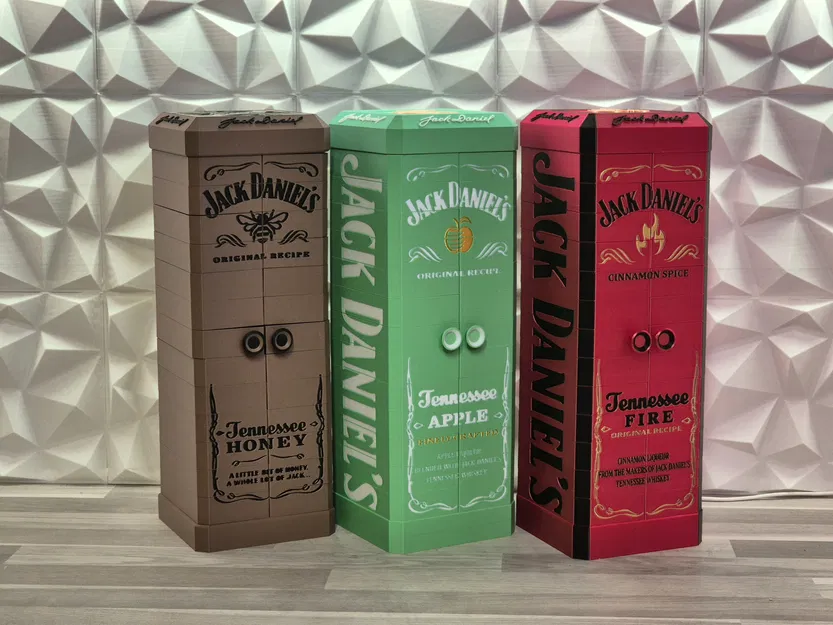 Hộp trưng bày cửa gập Jack Daniels Fire (Folding Door Display Box) - Image 3