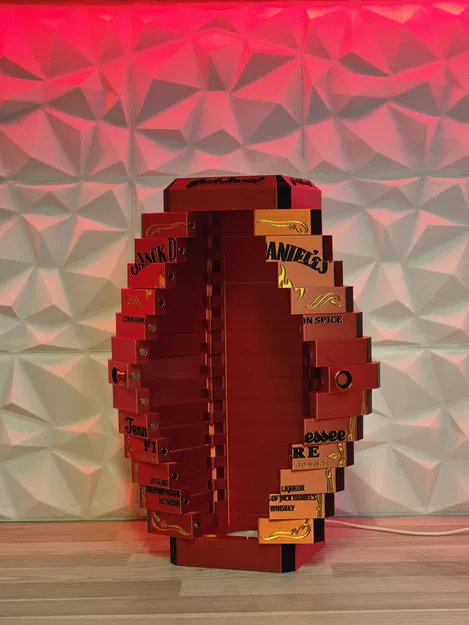 Hộp trưng bày cửa gập Jack Daniels Fire (Folding Door Display Box) - Image 5