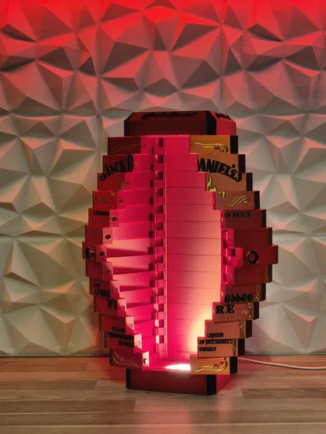 Hộp trưng bày cửa gập Jack Daniels Fire (Folding Door Display Box) - Image 6