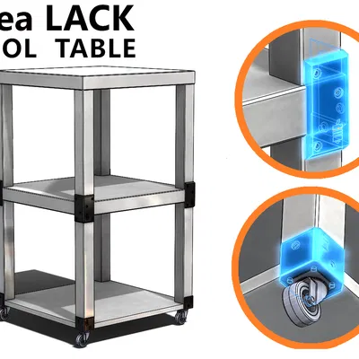 Bộ pát (bracket) Ikea LACK Tool Table
