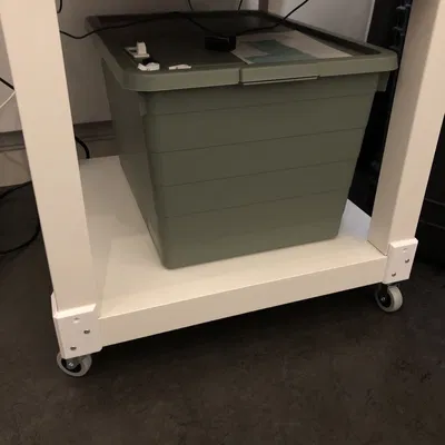 Tấm gắn bánh xe cho bàn Ikea Lack (Ikea Lack bottom table wheel plate)