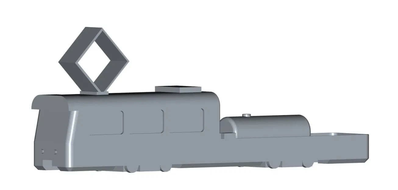 Mẫu Low Poly xe điện ČKD Tatra T3 “Mazačka” - Image 2