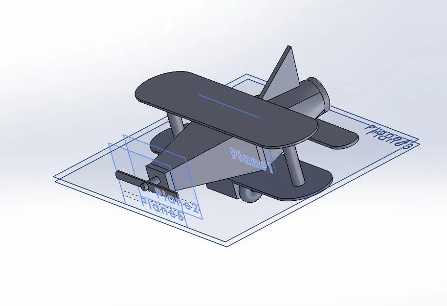 Máy bay (Aircraft) – mô hình 3D đồ chơi - Image 1
