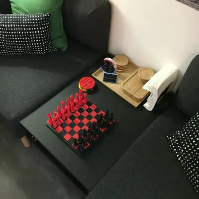 Bộ quân cờ vua phong cách tương lai (Futuristic chess figures)