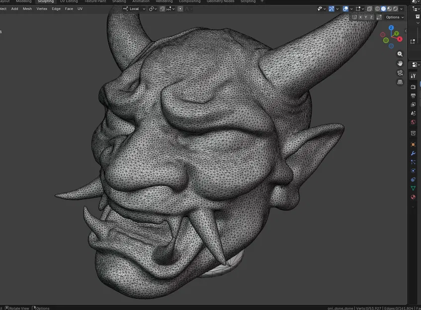 Đầu Oni (Oni head) - Image 6