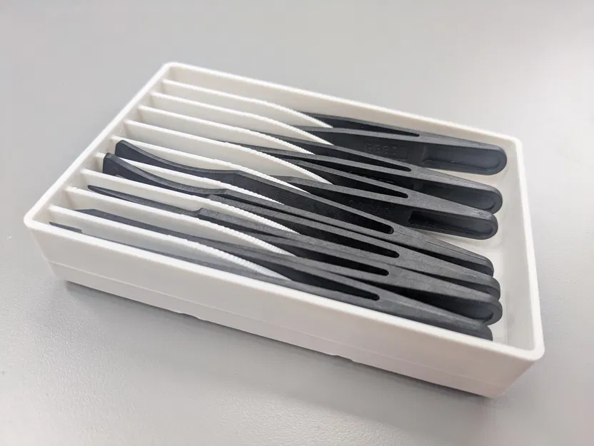 Khay Nhíp Gridfinity (Remix) – Remixed Gridfinity Tweezer Holder - Image 1