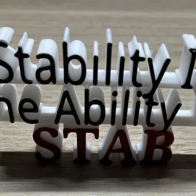 Bảng hiệu “Stability Sign”