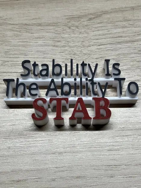 Bảng hiệu “Stability Sign” - Image 2