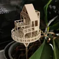 Mini Treehouse Trang Trí Chậu Cây Phong Cách Western - Thumbnail 3