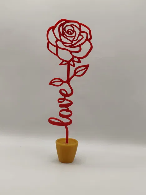 Hoa hồng Valentine + bình hoa - Image 1