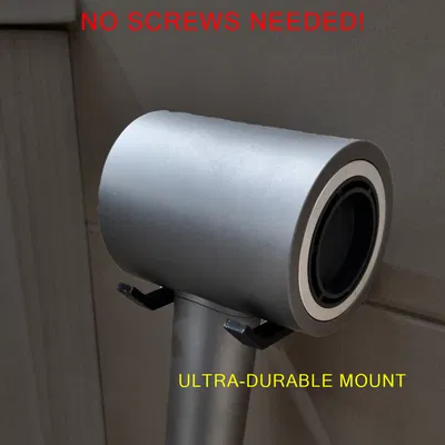 Giá treo máy sấy “Bất hoại” dán tường – Không cần khoan! (Tối ưu PETG)