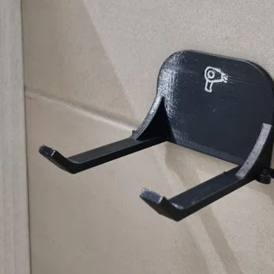 Giá treo máy sấy “Bất hoại” dán tường – Không cần khoan! (Tối ưu PETG)