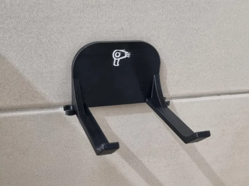 Giá treo máy sấy “Bất hoại” dán tường – Không cần khoan! (Tối ưu PETG) - Image 3