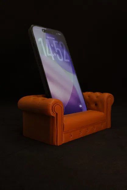 Đế đỡ smartphone sofa Chesterfield – Vẻ sang cổ điển cho bàn làm việc - Image 2