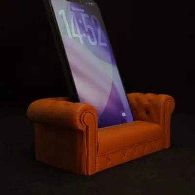 Đế đỡ smartphone sofa Chesterfield – Vẻ sang cổ điển cho bàn làm việc