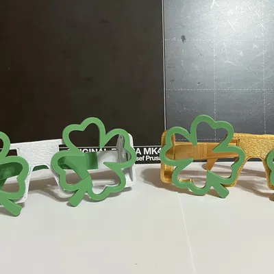 Kính Cỏ Ba Lá Saint Patrick’s Day – Print-in-Place Hinge, không cần MMU