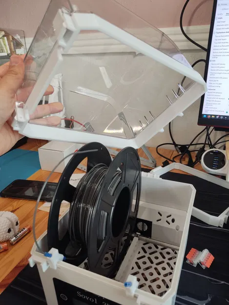 Sovol SH01: PTFE guide & riser (kê nắp tháo lắp nhanh) - Image 2