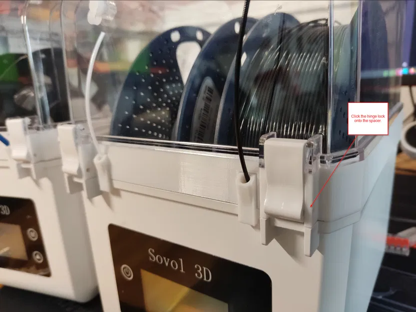 Sovol SH01: PTFE guide & riser (kê nắp tháo lắp nhanh) - Image 10