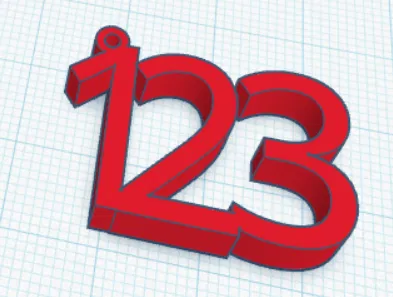 Móc khóa 123 - Image 1