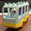 Xe bus tương thích LEGO DUPLO cho đế trailer DUPLO chuẩn (không branding) - Thumbnail 4
