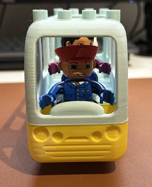 Xe bus tương thích LEGO DUPLO cho đế trailer DUPLO chuẩn (không branding) - Image 5