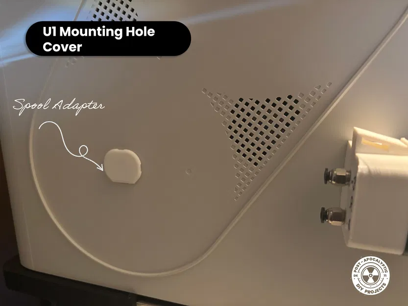 Nắp che lỗ bắt vít Snapmaker U1 cho giá đỡ cuộn filament - Image 1