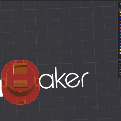 Nắp che lỗ gắn Snapmaker U1 cho Spool Holder - bản ngắn hơn nhẹ