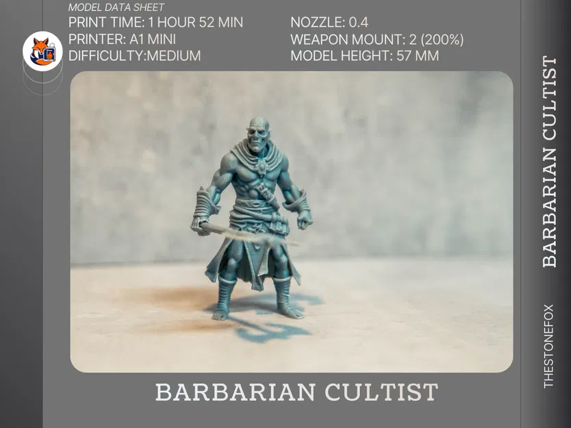 Barbarian Cultist - DnD Tavern - Image 1