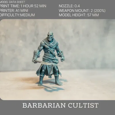 Barbarian Cultist - DnD Tavern