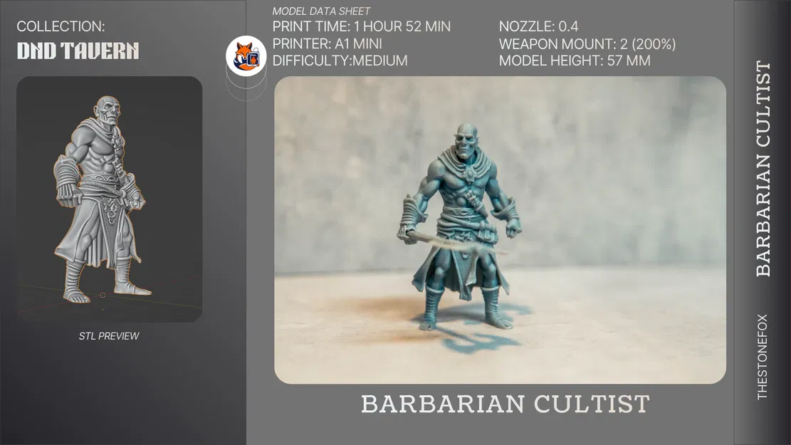 Barbarian Cultist - DnD Tavern - Image 2