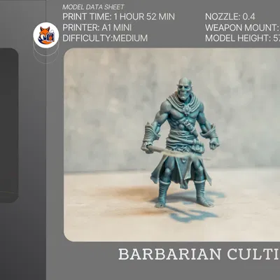 Barbarian Cultist - DnD Tavern