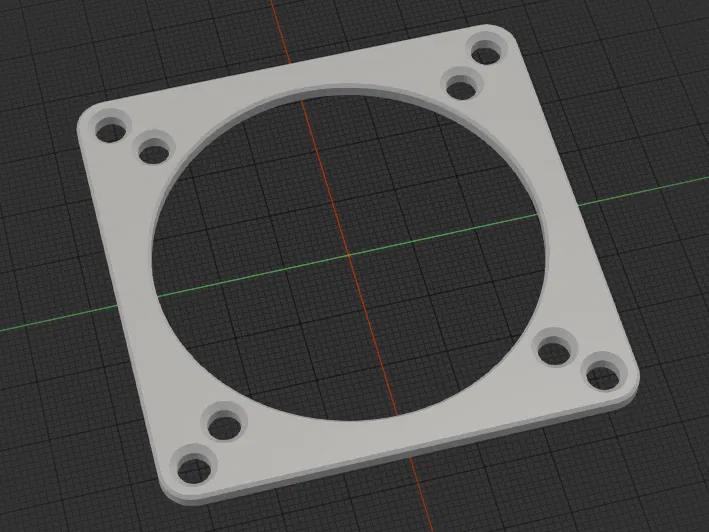 Tấm chuyển quạt 70mm sang 60mm (Fan Adapter Plate) - Image 1