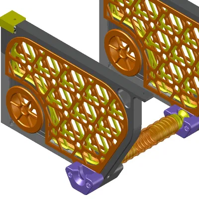 Móc treo cuộn filament Double Buffer (gắn dưới kệ) – Nigeke