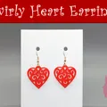 Bông tai Trái tim xoáy (Swirly Heart Earrings) - Thumbnail 1