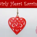 Bông tai Trái tim xoáy (Swirly Heart Earrings) - Thumbnail 3